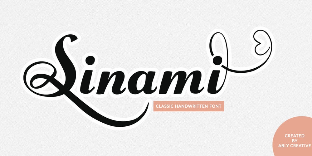 Sinami font
