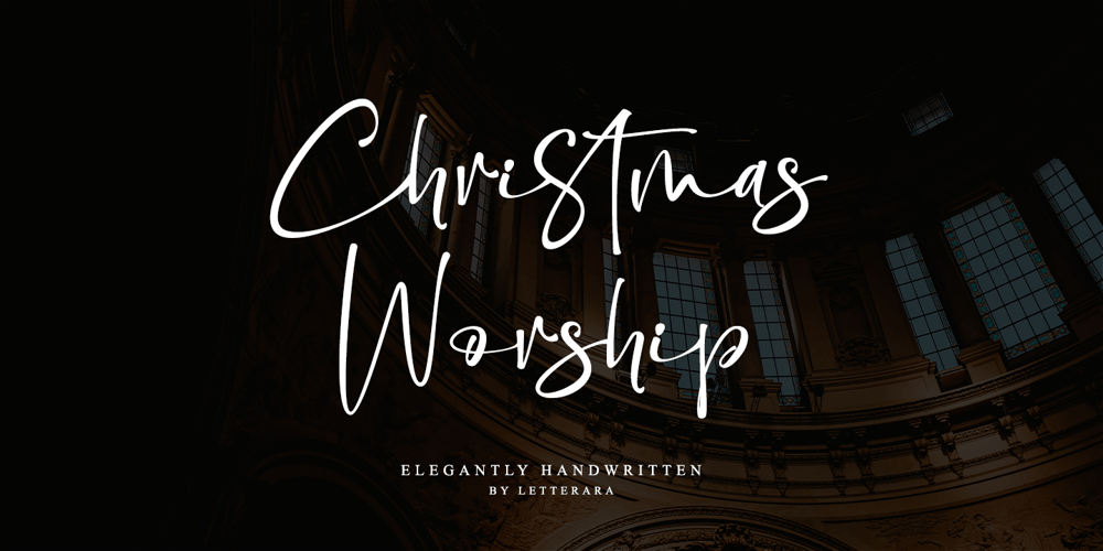 Christmas Worship font
