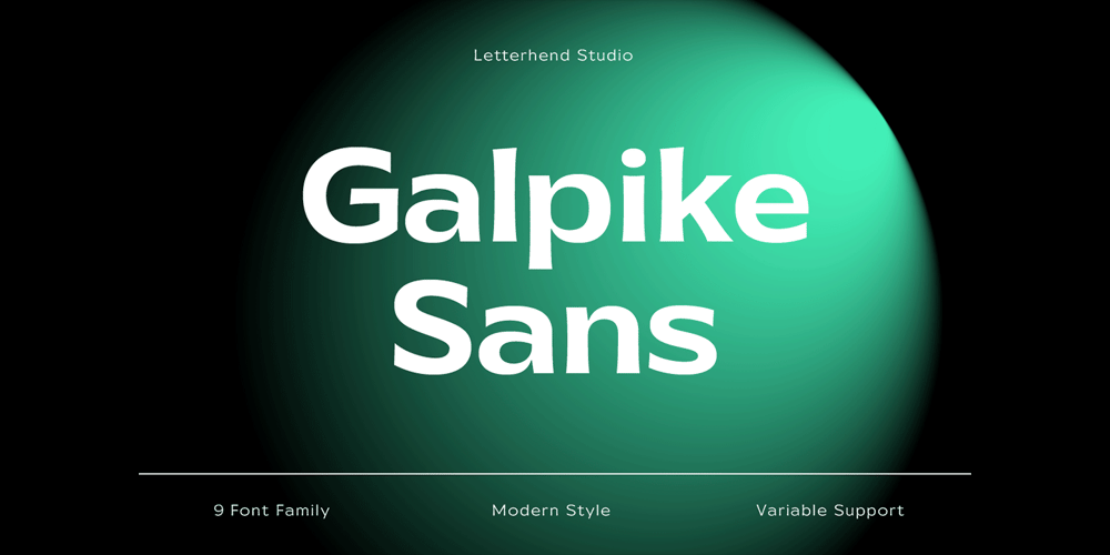 Galpike font