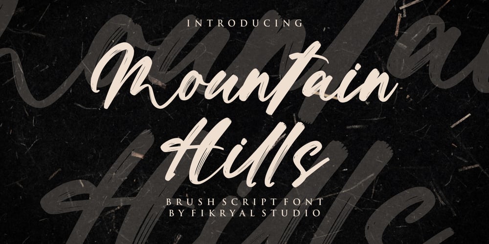 Mountain Hills font