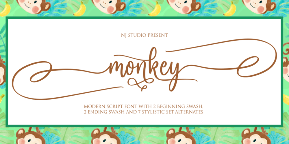 Monkey font