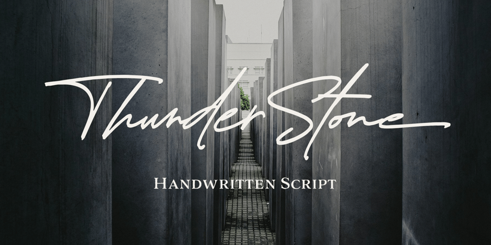 Thunder Stone Script font