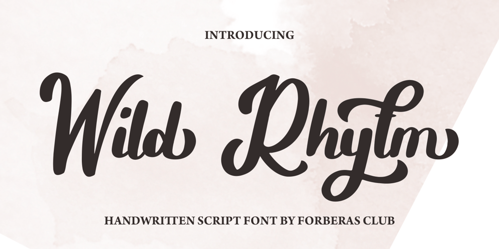 Wild Rhytm font