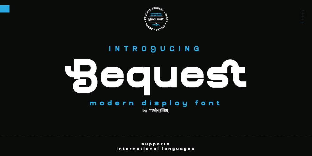 Bequest font