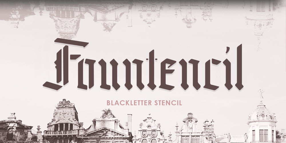 Fountencil font