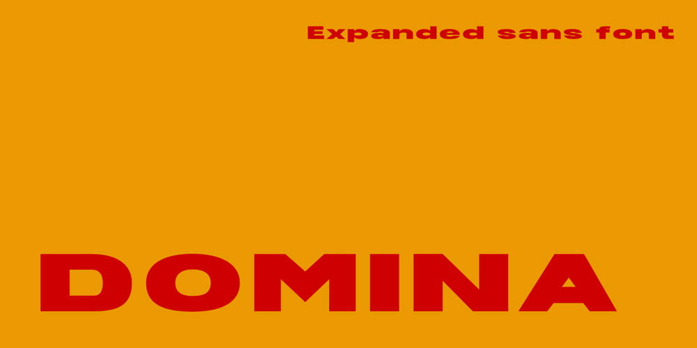 Domina font