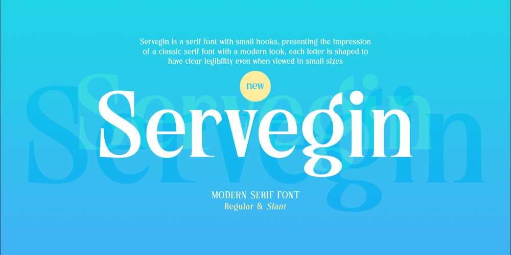 Servegin font