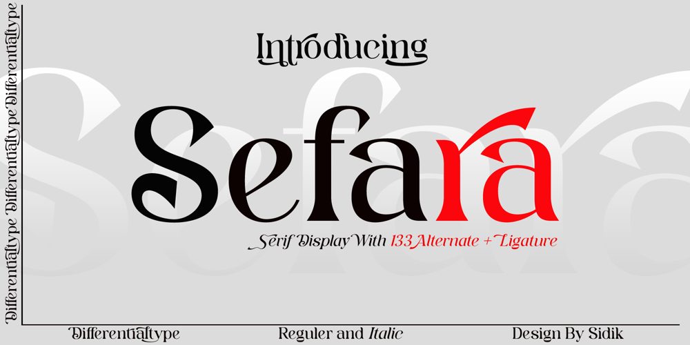 Sefara font