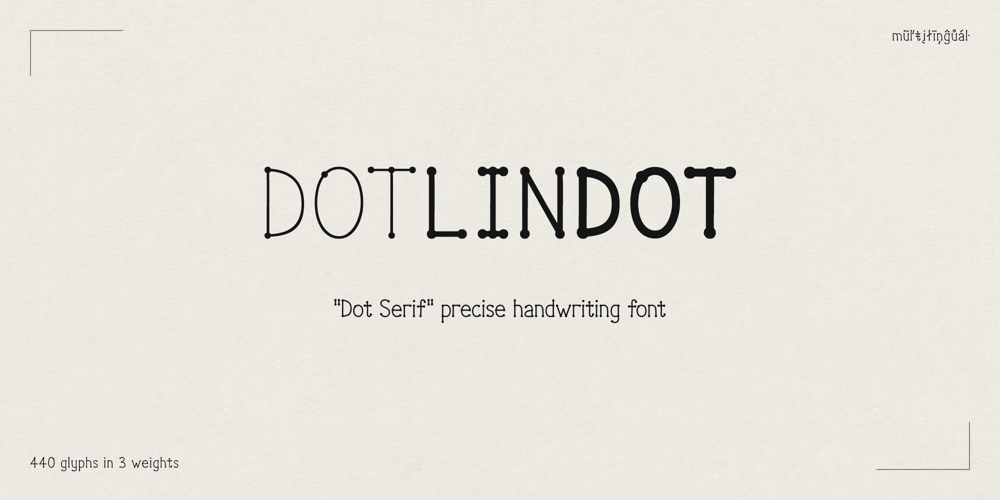DotLinDot font