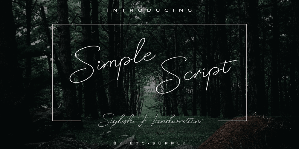 Simple Script font