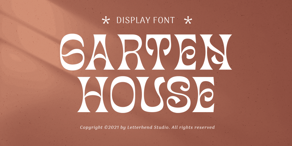 Garten House font