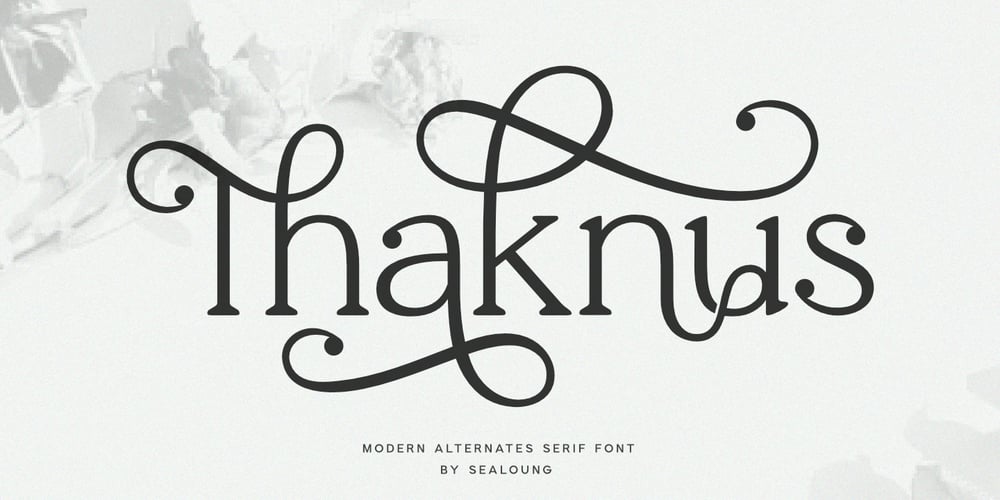 Thaknus font