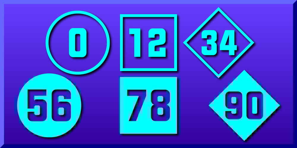 Numbers Style Two font