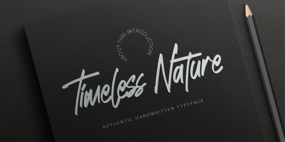Timeless Nature font