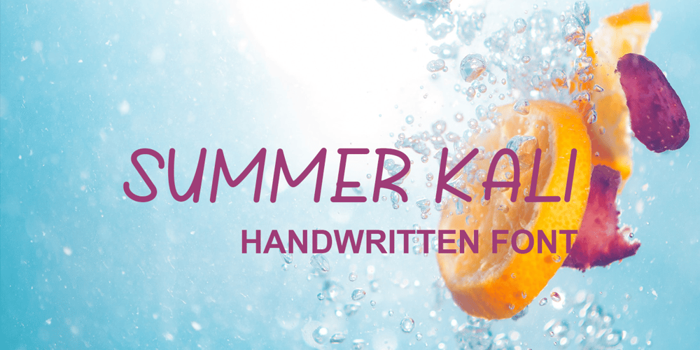 Summer Kali font
