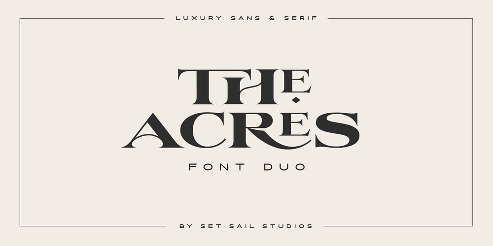 The Acres font
