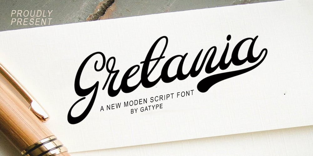 Gretania font