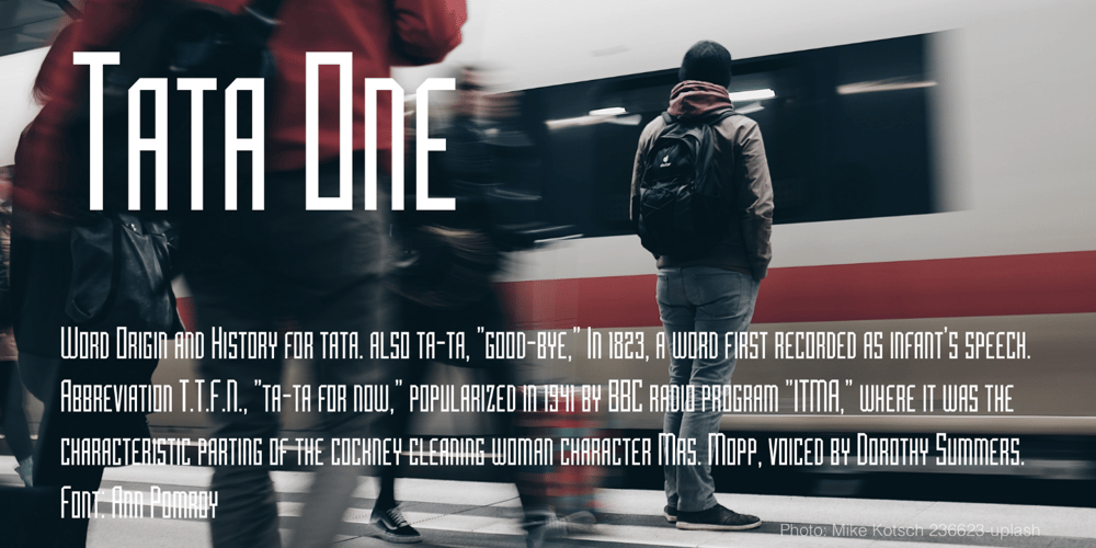Tata One font