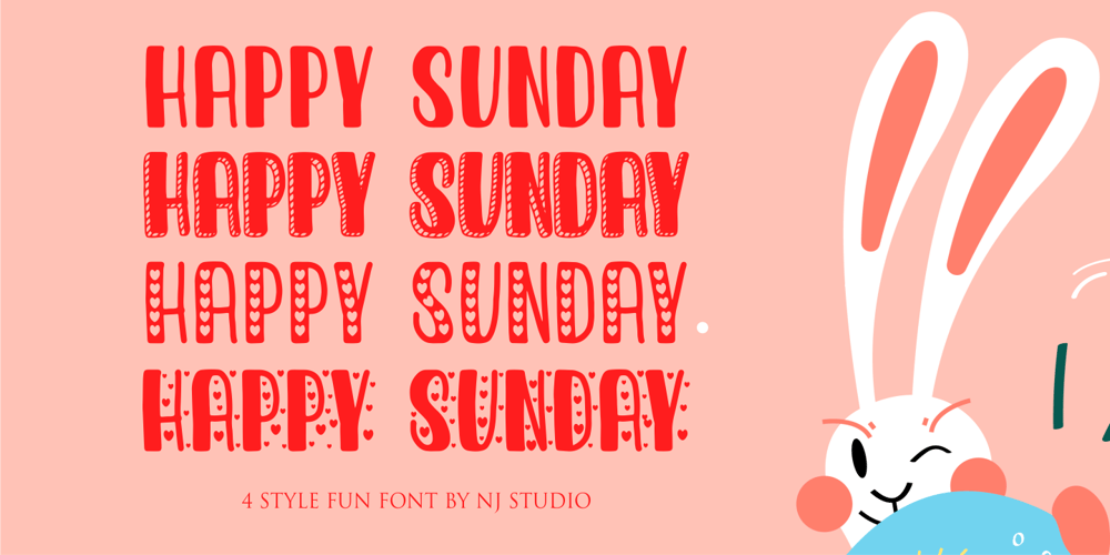 Happy Sunday font