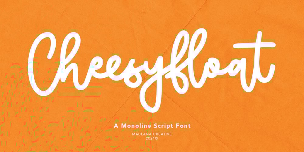 Cheesyfloat font