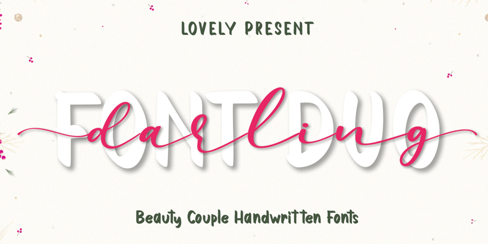 Darling Duo Script font