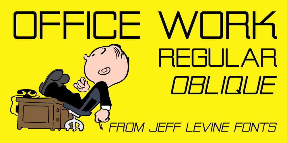 Office Work JNL font