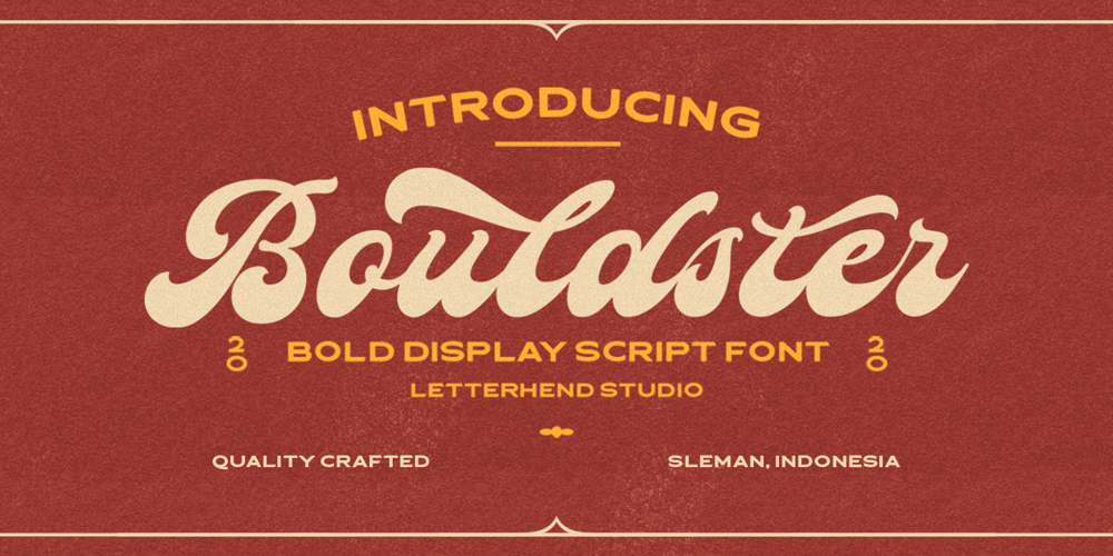 Bouldster font