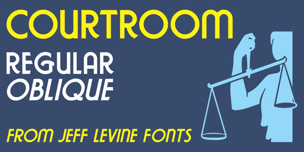 Courtroom JNL font