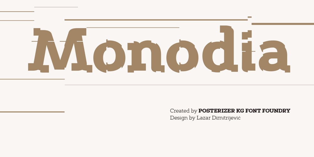 Monodia font
