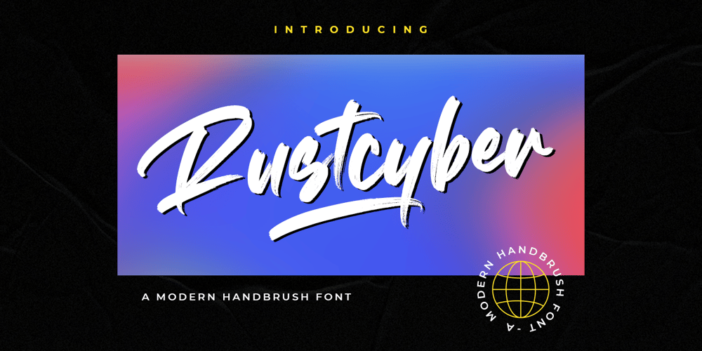 Rustcyber font