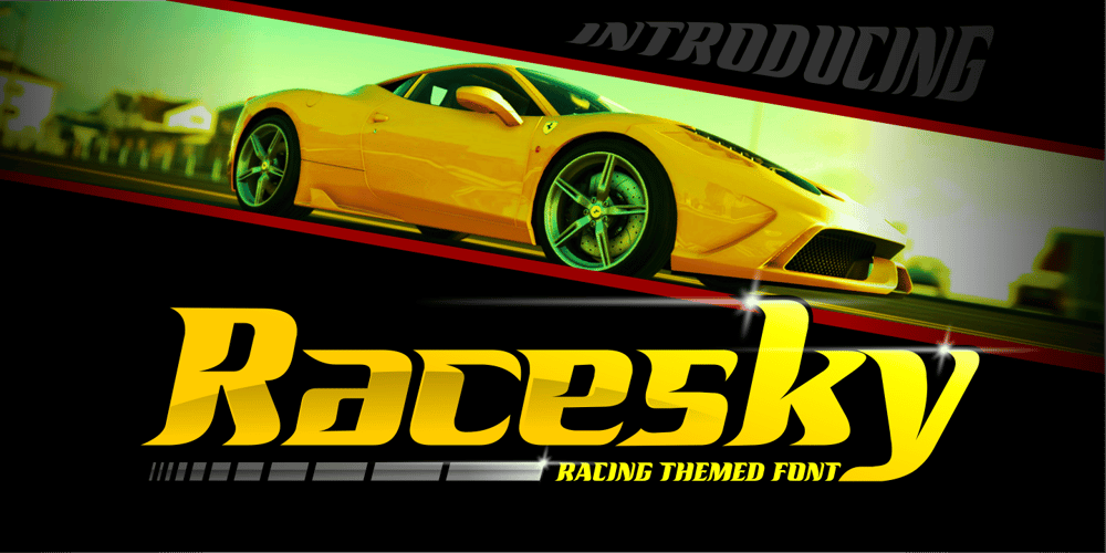 Racesky font