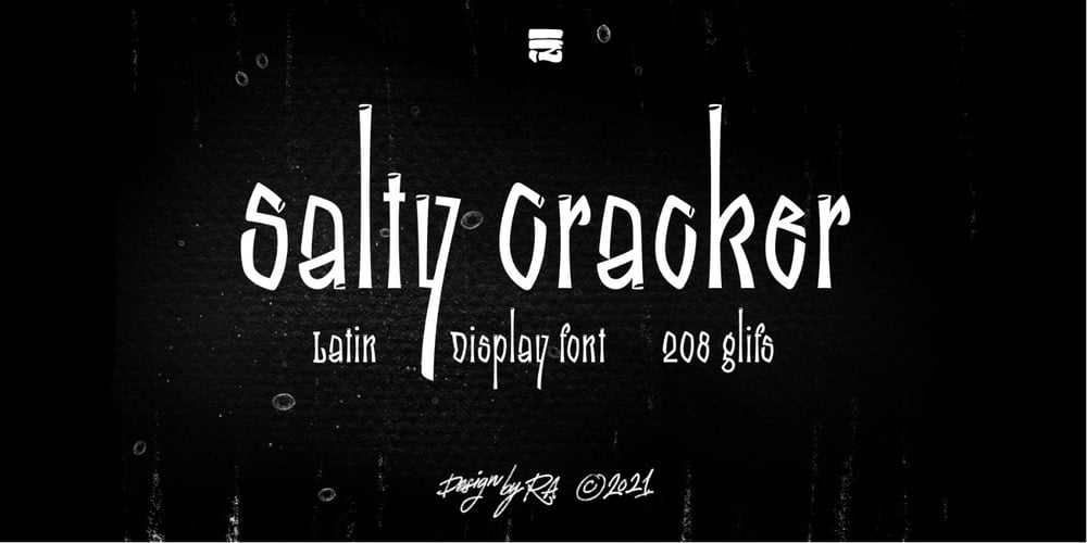 Salty Cracker font