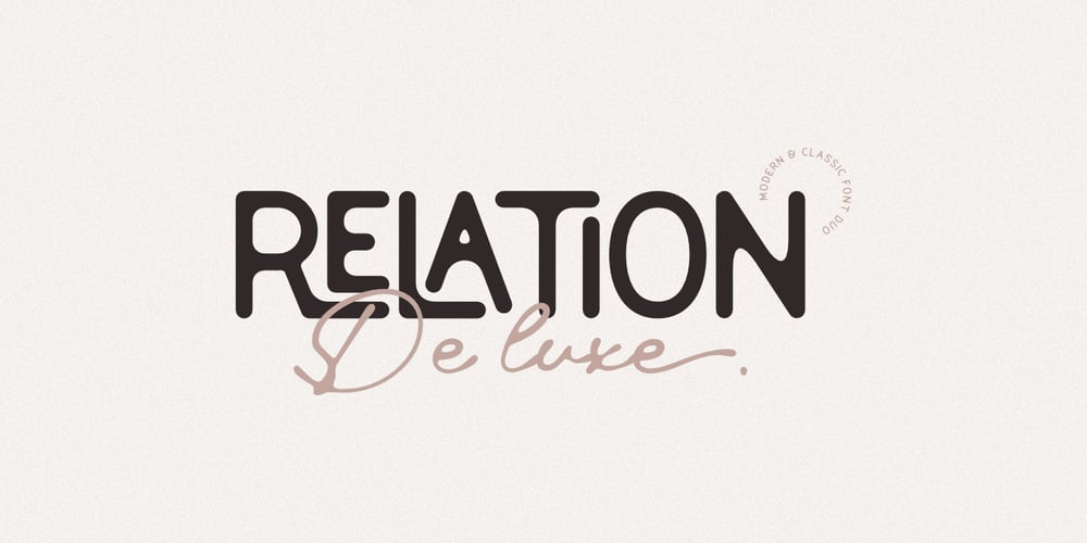 Relation De Luxe font