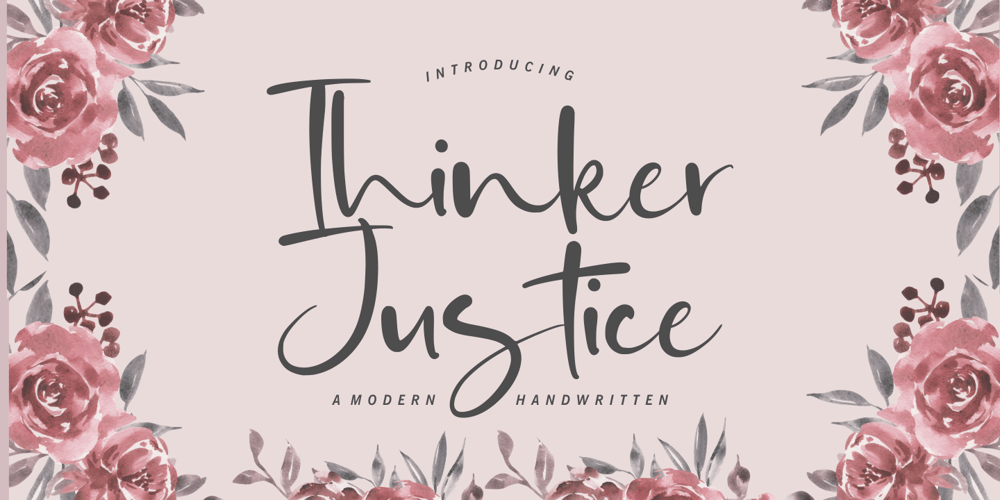 Thinker Justice font