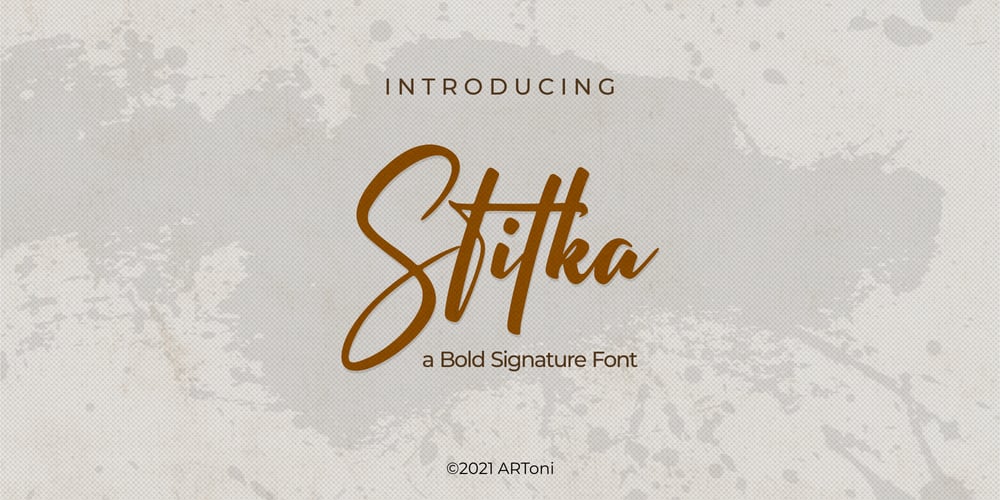 Stitka font