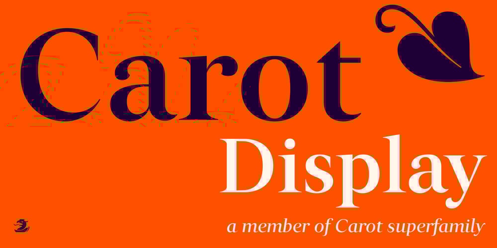 Carot Display font