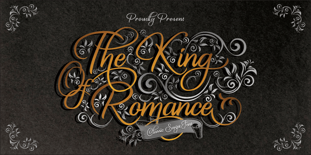 The King Of Romance font