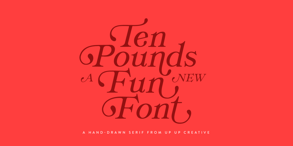 Ten Pounds font