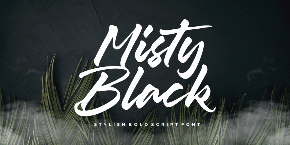 Misty Black font