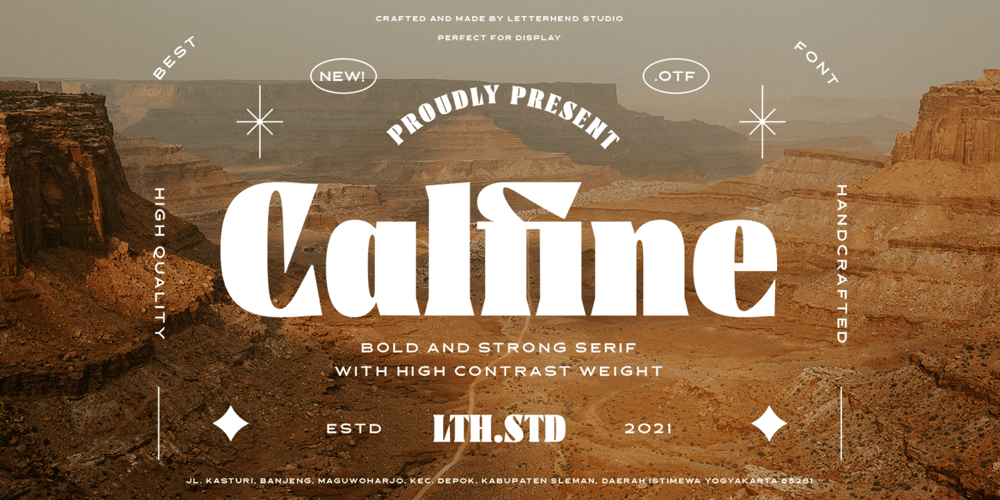 Calfine font