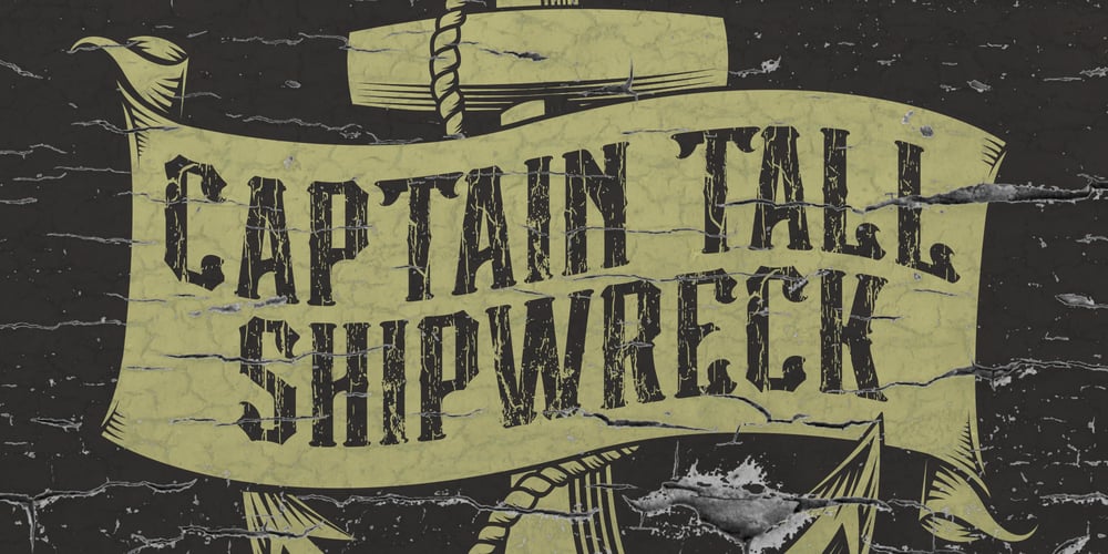 Captain Tall Shipwreck font