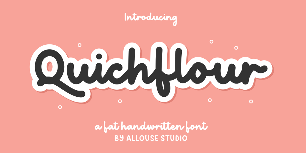 Quichflour font