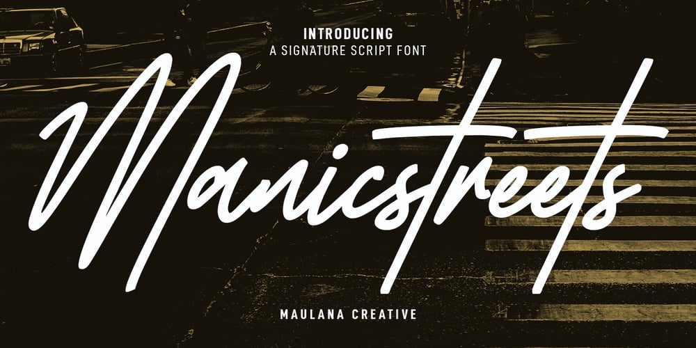 Manic Streets font