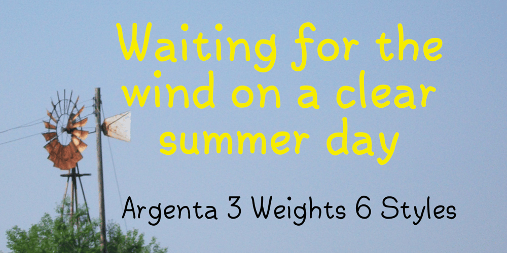 Argenta font