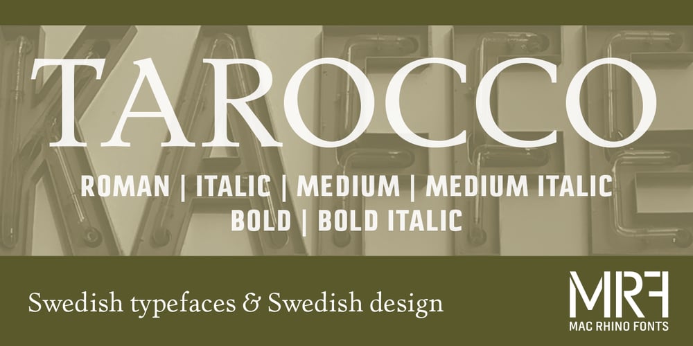 Tarocco font