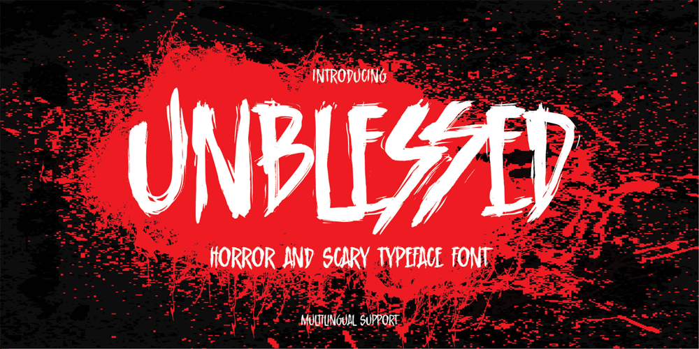 Unblessed font