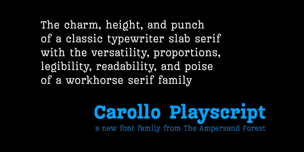 Carollo Playscript font