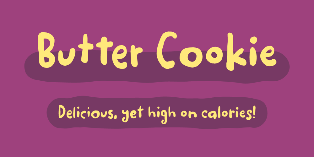 Butter Cookie font