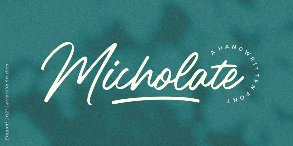 Micholate font