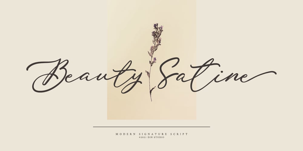 Beauty Satine font